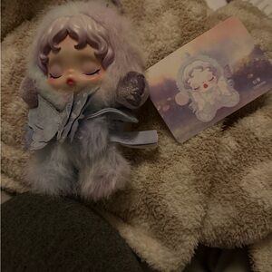 Lightning Skull PandaAdorable Plush Doll with Card